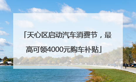 天心区启动汽车消费节，最高可领4000元购车补贴