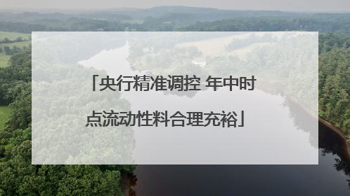 央行精准调控 年中时点流动性料合理充裕