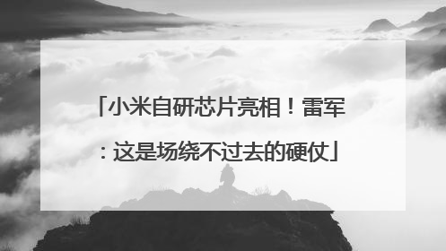 小米自研芯片亮相！雷军：这是场绕不过去的硬仗