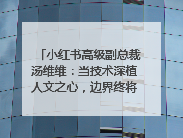 小红书高级副总裁汤维维：当技术深植人文之心，边界终将化为桥梁｜聚焦2025文化强国建设高峰论坛