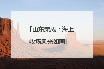 山东荣成：海上牧场风光如画