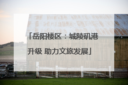 岳阳楼区：城陵矶港升级 助力文旅发展