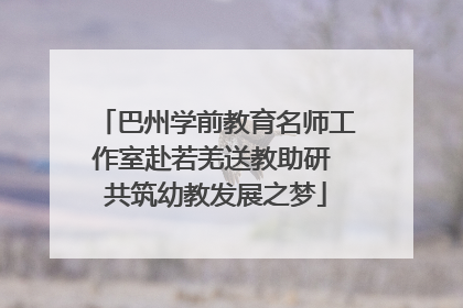 巴州学前教育名师工作室赴若羌送教助研 共筑幼教发展之梦