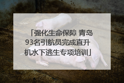 强化生命保障 青岛93名引航员完成直升机水下逃生专项培训