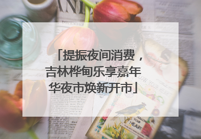 提振夜间消费，吉林桦甸乐享嘉年华夜市焕新开市