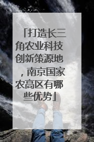 打造长三角农业科技创新策源地，南京国家农高区有哪些优势