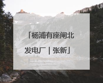 杨浦有座闸北发电厂｜张新