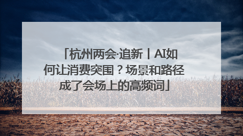 杭州两会·追新丨AI如何让消费突围？场景和路径成了会场上的高频词