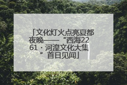 文化灯火点亮夏都夜晚——“西海2261・河湟文化大集”首日见闻