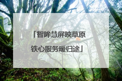 智眸慧屏映草原 铁心服务暖归途