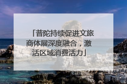 普陀持续促进文旅商体展深度融合，激活区域消费活力