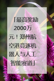 最高奖励2000万元！郑州航空港竞逐机器人与人工智能赛道