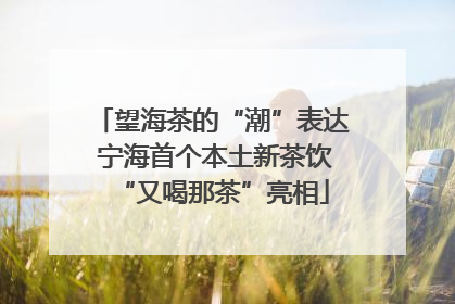 望海茶的“潮”表达 宁海首个本土新茶饮“又喝那茶”亮相
