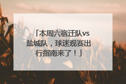 本周六宿迁队vs盐城队，球迷观赛出行指南来了！