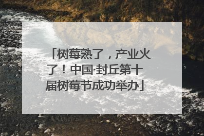 树莓熟了，产业火了！中国·封丘第十届树莓节成功举办