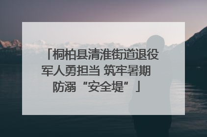 桐柏县清淮街道退役军人勇担当 筑牢暑期防溺“安全堤”