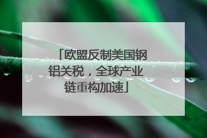 欧盟反制美国钢铝关税，全球产业链重构加速
