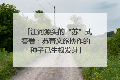 江河源头的“苏”式答卷：苏青文旅协作的种子已生根发芽