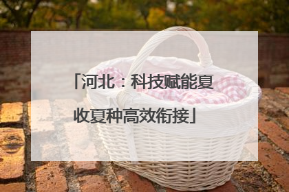 河北：科技赋能夏收夏种高效衔接