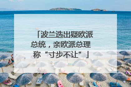 波兰选出疑欧派总统，亲欧派总理称“寸步不让”