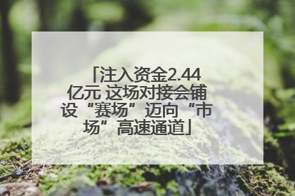 注入资金2.44亿元 这场对接会铺设“赛场”迈向“市场”高速通道