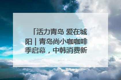 活力青岛 爱在城阳｜青岛尚小咖咖啡季启幕，中韩消费新场景点燃夏日热情