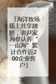 海洋牧场插上共享翅膀，老尹家海参认养“一亩海”累计合作近200企业客户
