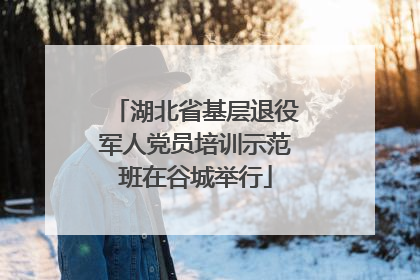 湖北省基层退役军人党员培训示范班在谷城举行