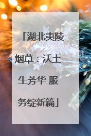 湖北夷陵烟草：沃土生芳华 服务绽新篇