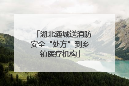湖北通城送消防安全“处方”到乡镇医疗机构