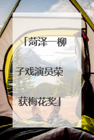 菏泽一柳子戏演员荣获梅花奖