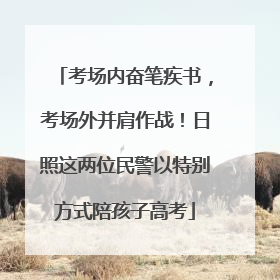 考场内奋笔疾书，考场外并肩作战！日照这两位民警以特别方式陪孩子高考