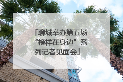 聊城举办第五场“榜样在身边”系列记者见面会