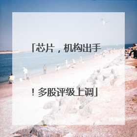 芯片，机构出手！多股评级上调