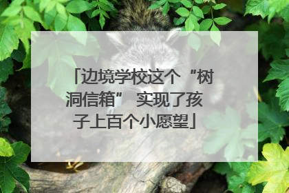边境学校这个“树洞信箱” 实现了孩子上百个小愿望