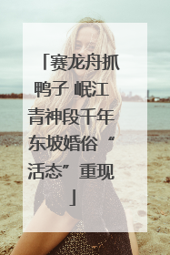 赛龙舟抓鸭子 岷江青神段千年东坡婚俗“活态”重现