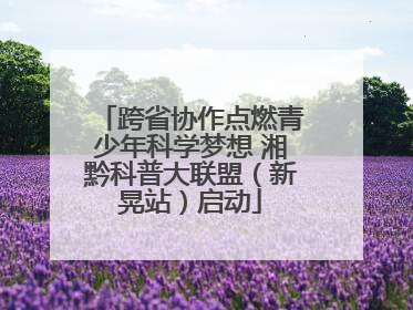 跨省协作点燃青少年科学梦想 湘黔科普大联盟（新晃站）启动