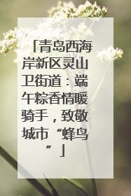 青岛西海岸新区灵山卫街道：端午粽香情暖骑手，致敬城市“蜂鸟”