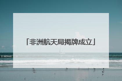 非洲航天局揭牌成立