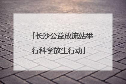 长沙公益放流站举行科学放生行动