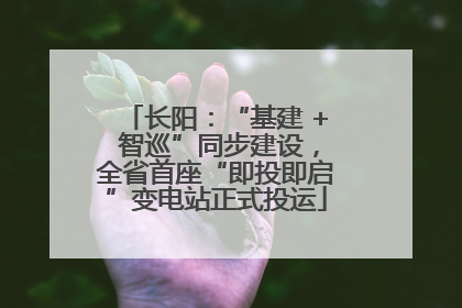 长阳：“基建 + 智巡”同步建设，全省首座“即投即启”变电站正式投运