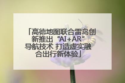 高德地图联合雷鸟创新推出“AI+AR”导航技术 打造虚实融合出行新体验