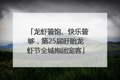 龙虾管饱、快乐管够，第25届盱眙龙虾节全城抱团宠客