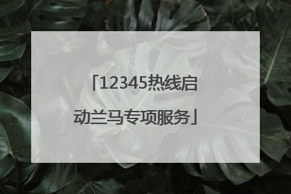 12345热线启动兰马专项服务