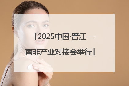 2025中国·晋江—南非产业对接会举行