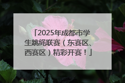 2025年成都市学生跳绳联赛（东赛区、西赛区）精彩开赛！