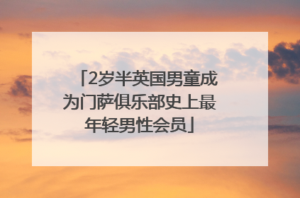 2岁半英国男童成为门萨俱乐部史上最年轻男性会员