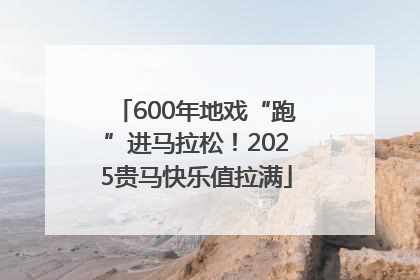 600年地戏“跑”进马拉松！2025贵马快乐值拉满